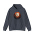 Halloween Harvest Moon - Graphic Hooded Sweatshirt Heather Navy